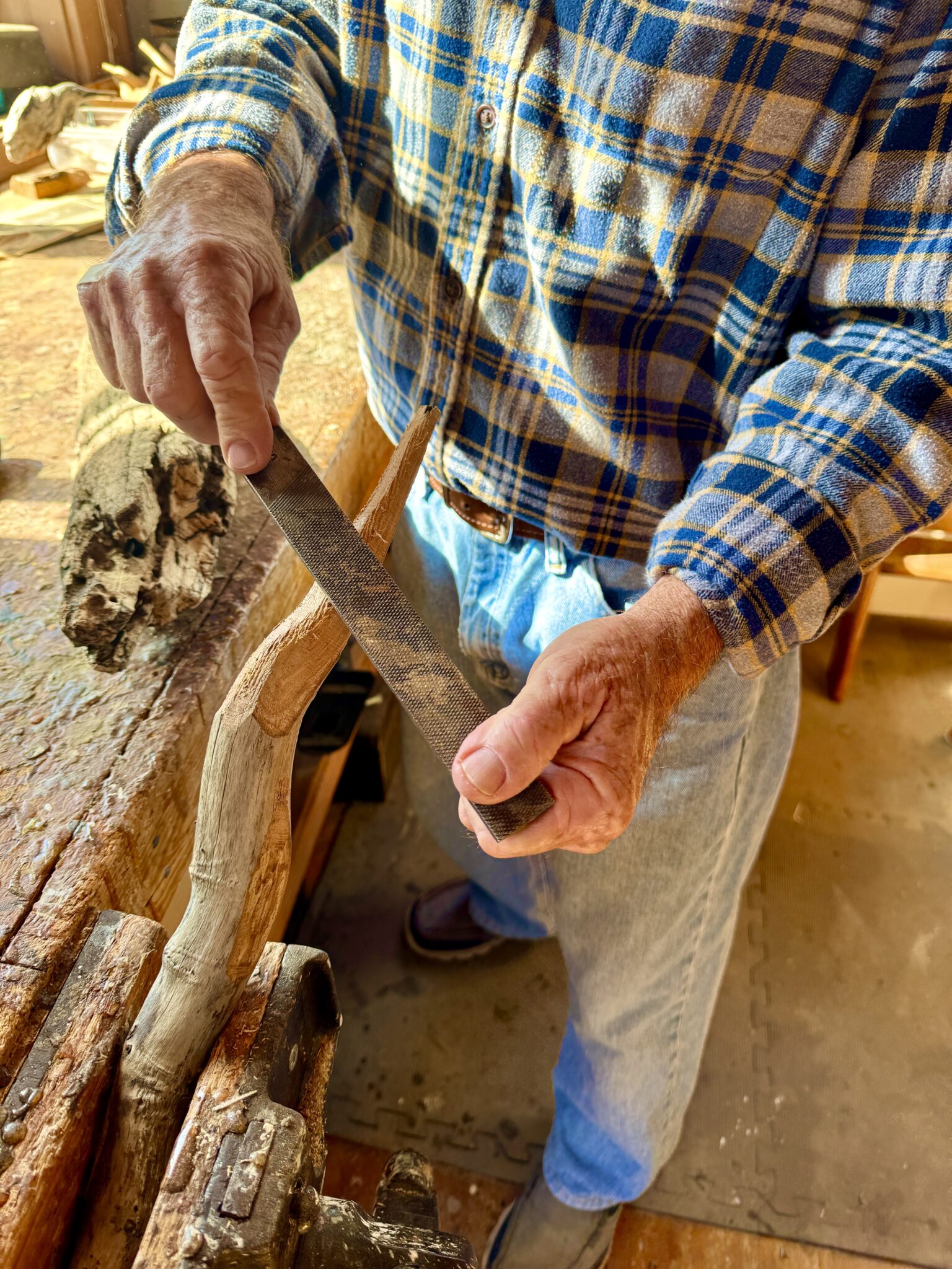 Driftwood artist among many artisans and vendors at LRNow's Holiday